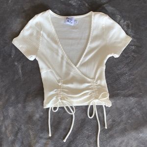 Princess Polly Cropped V-neck Short Sleeve